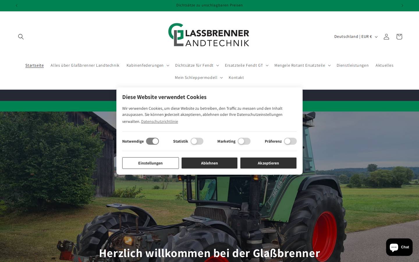 glassbrenner-landtechnik.de homepage screenshot