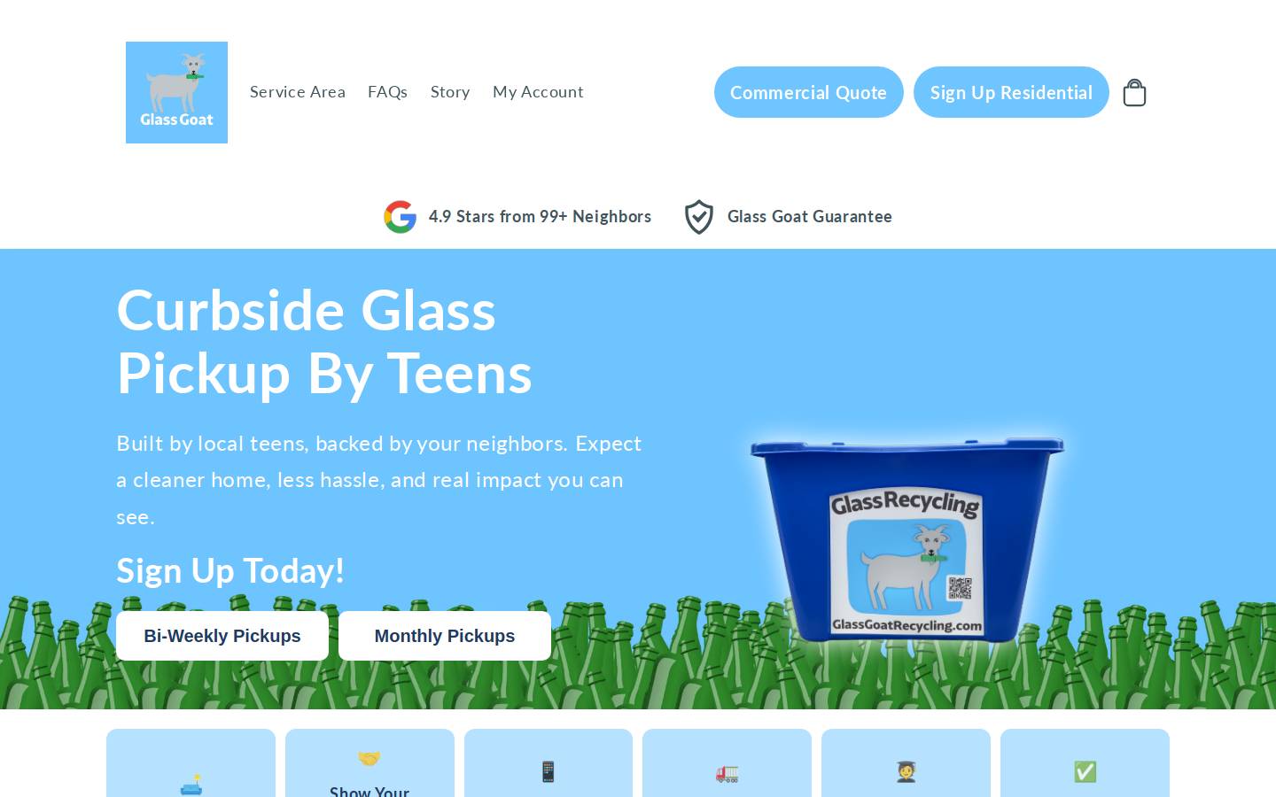 glassgoatrecycling.com homepage screenshot