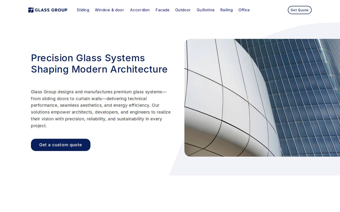 glassgroup.com homepage screenshot