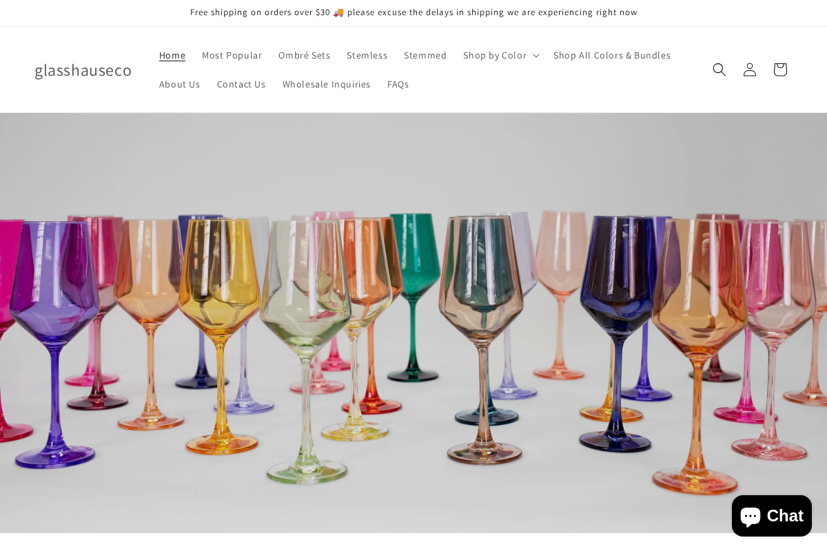 glasshauseco homepage screenshot