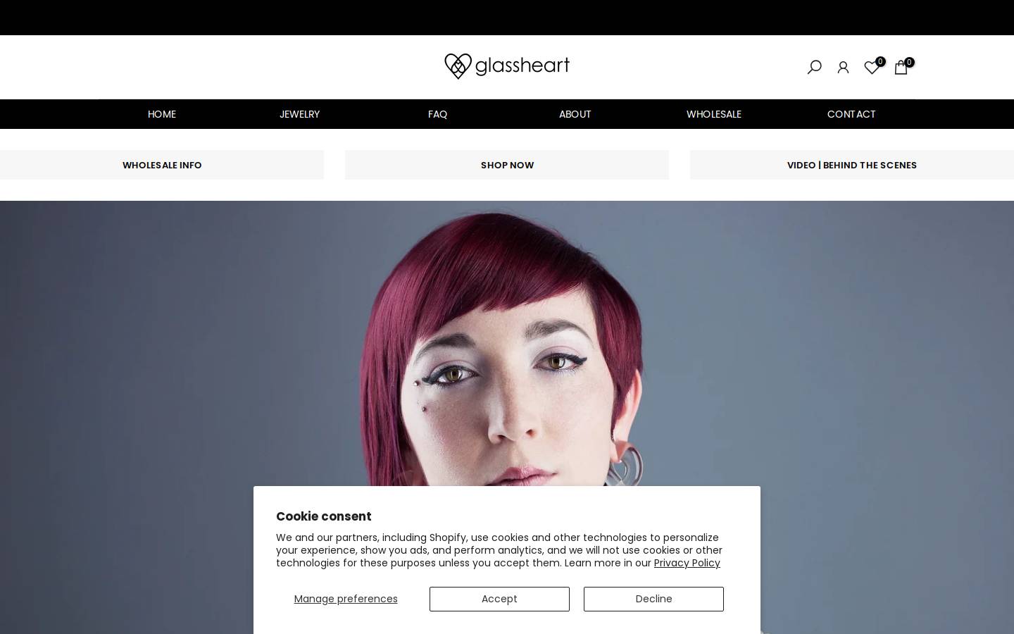 glassheartstudio.com homepage screenshot