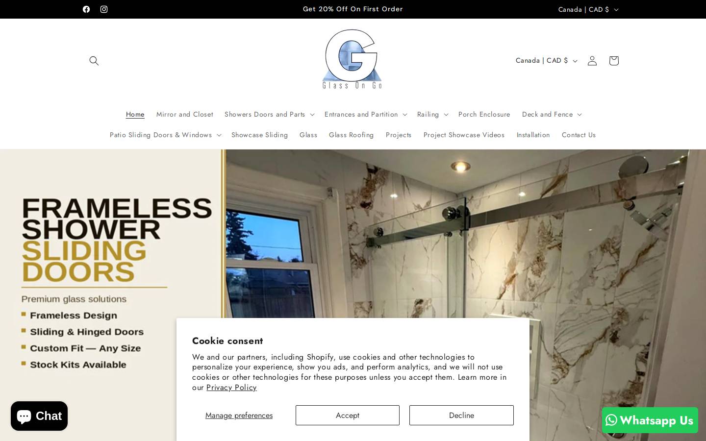 glassongo.com homepage screenshot