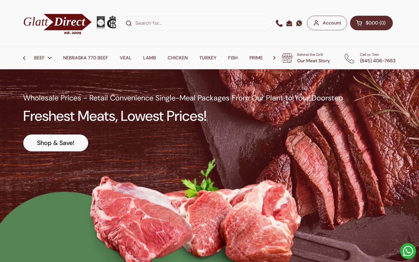 glatdirect.com homepage screenshot
