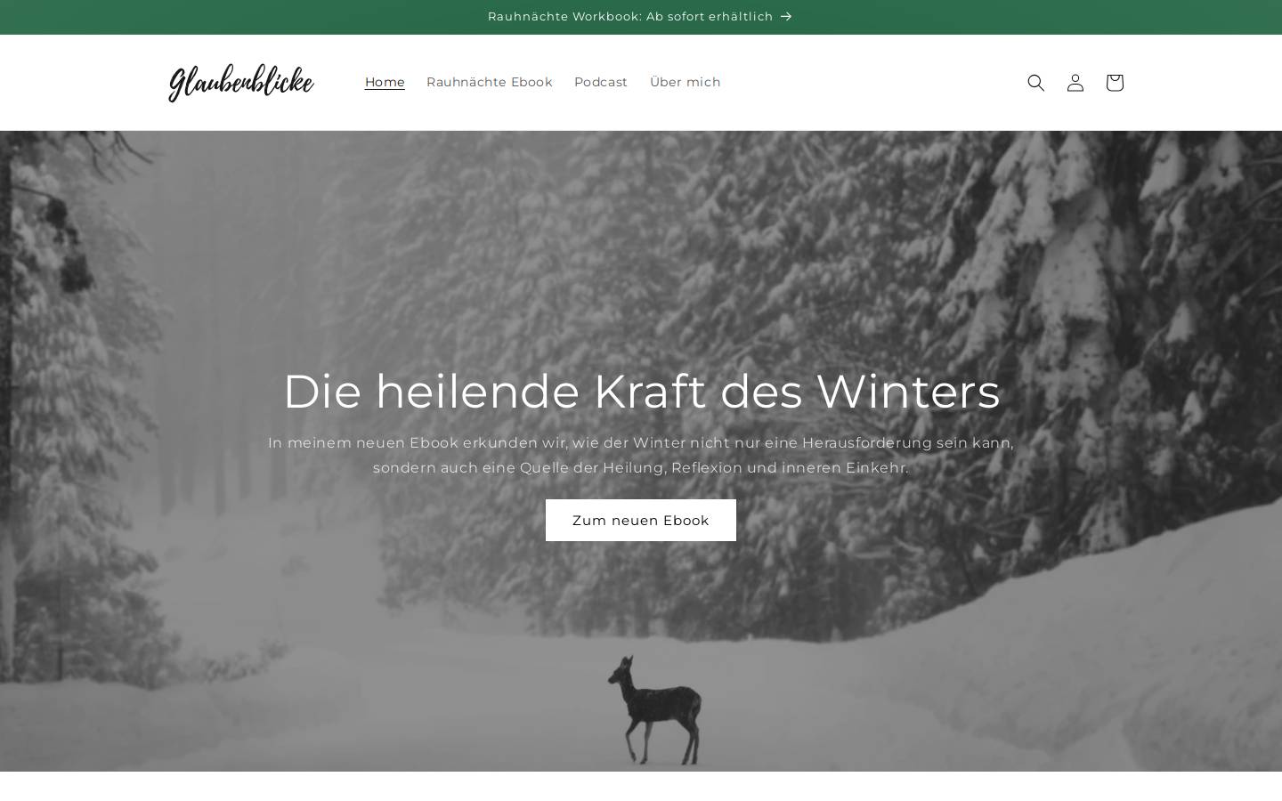 glaubenblicke.de homepage screenshot