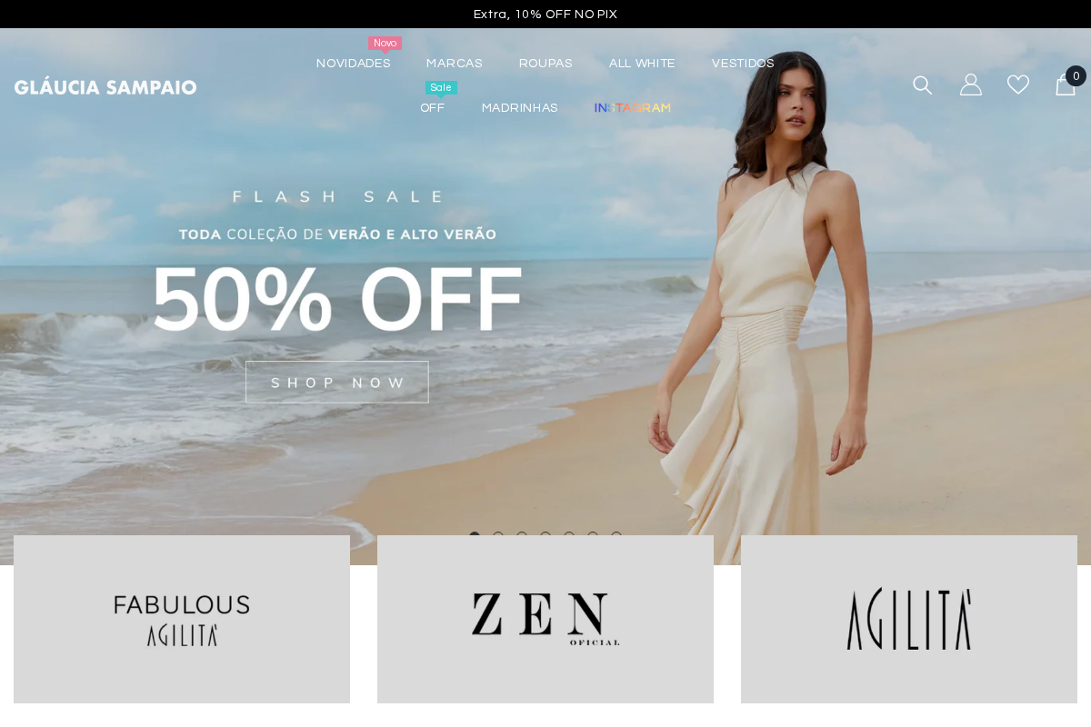 Gláucia Sampaio homepage screenshot