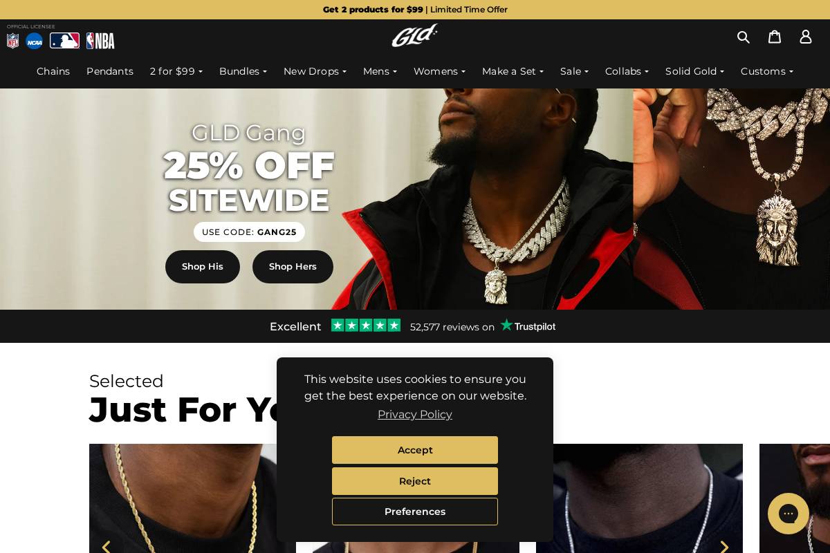 GLD homepage screenshot