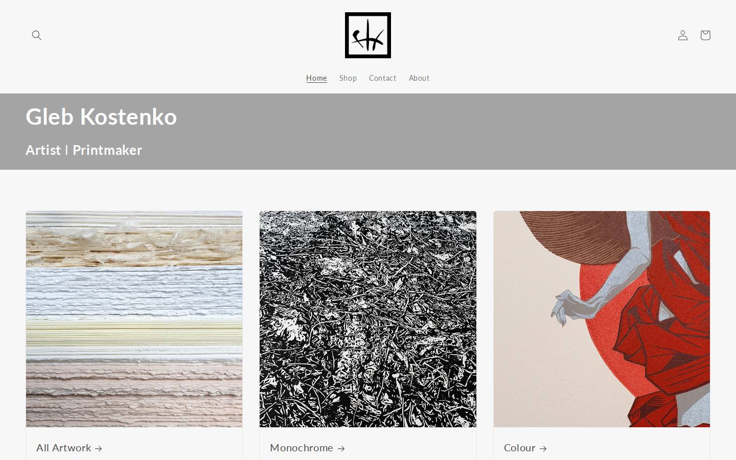 glebkostenko.com homepage screenshot