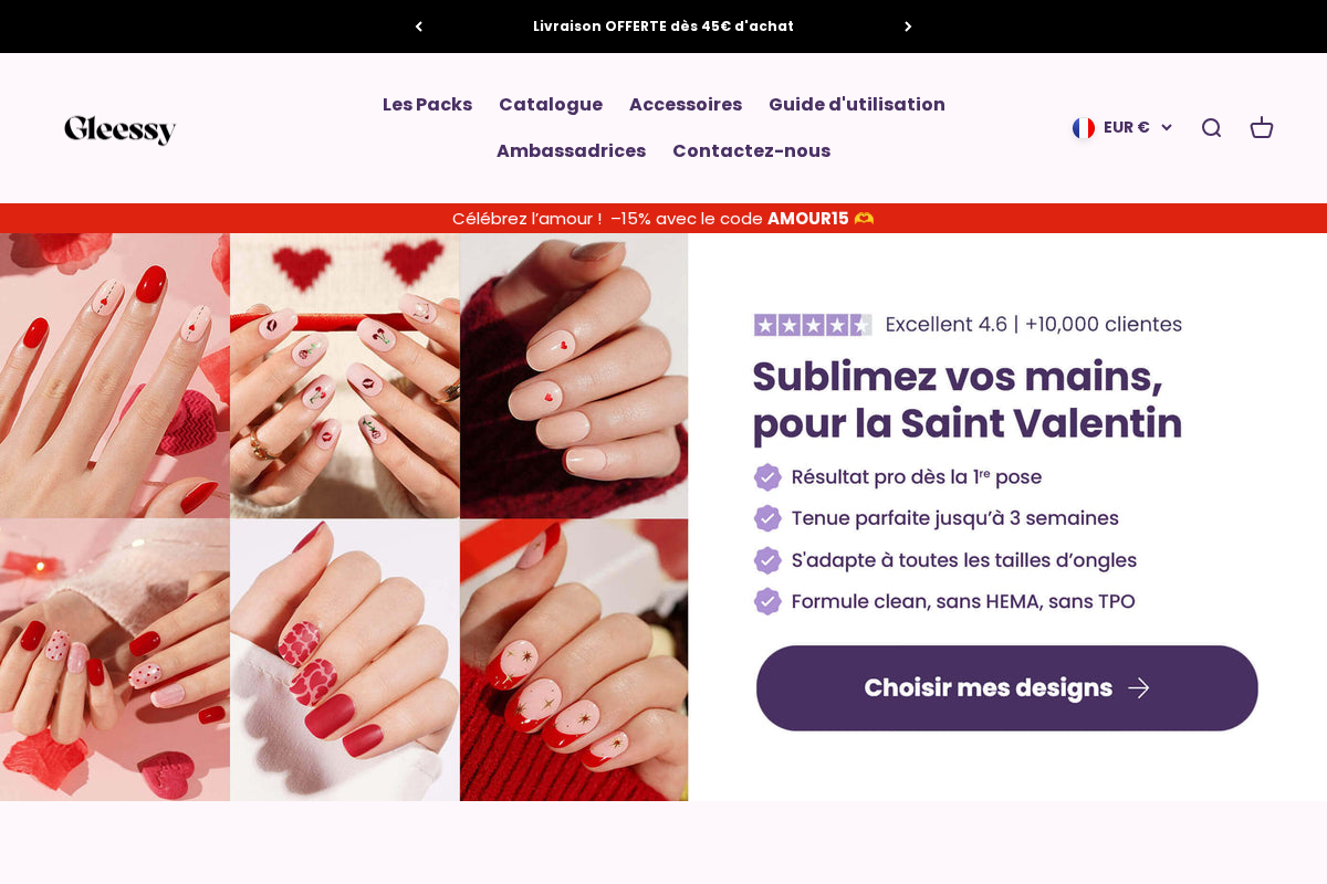 Gleessy homepage screenshot