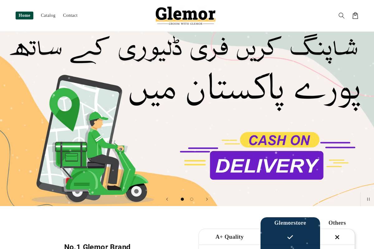 glemor.com homepage screenshot