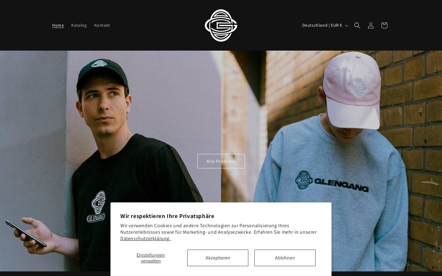 glengang030.de homepage screenshot