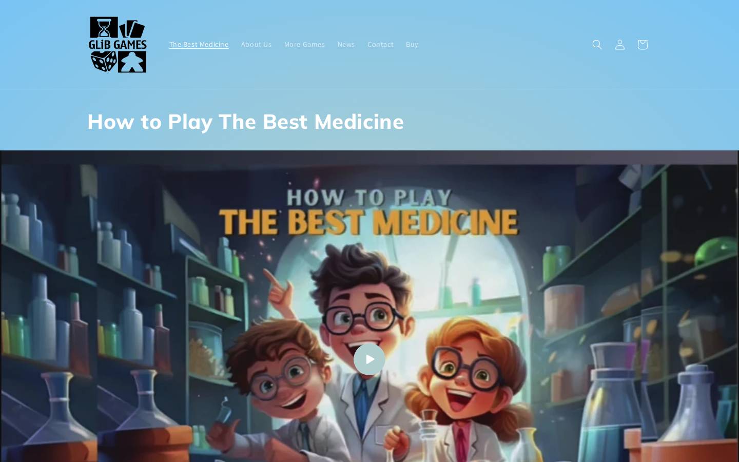glibgames.com homepage screenshot