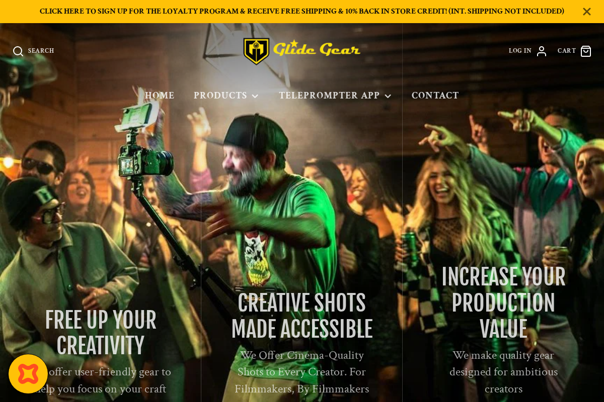 glidegear.net homepage screenshot