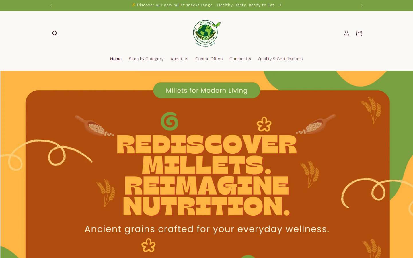 glife.shop homepage screenshot