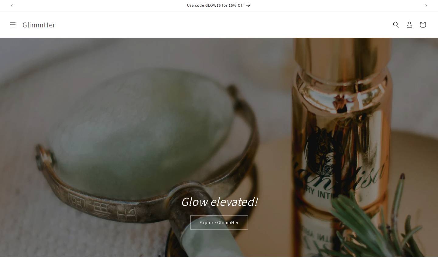 glimmher.co.in homepage screenshot