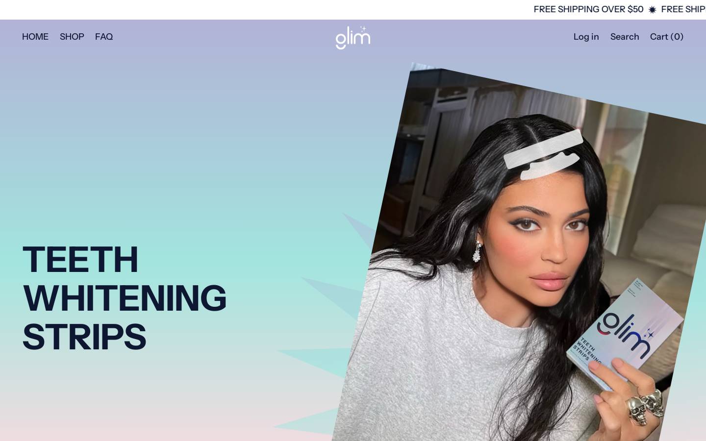 glimteeth.com homepage screenshot