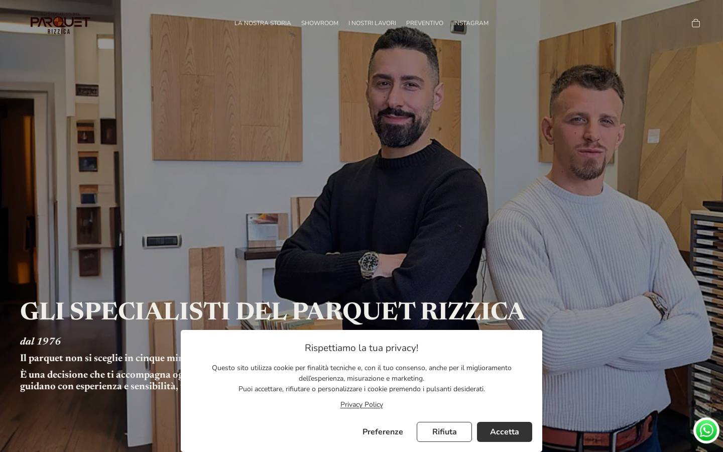 glispecialistidelparquet.it homepage screenshot