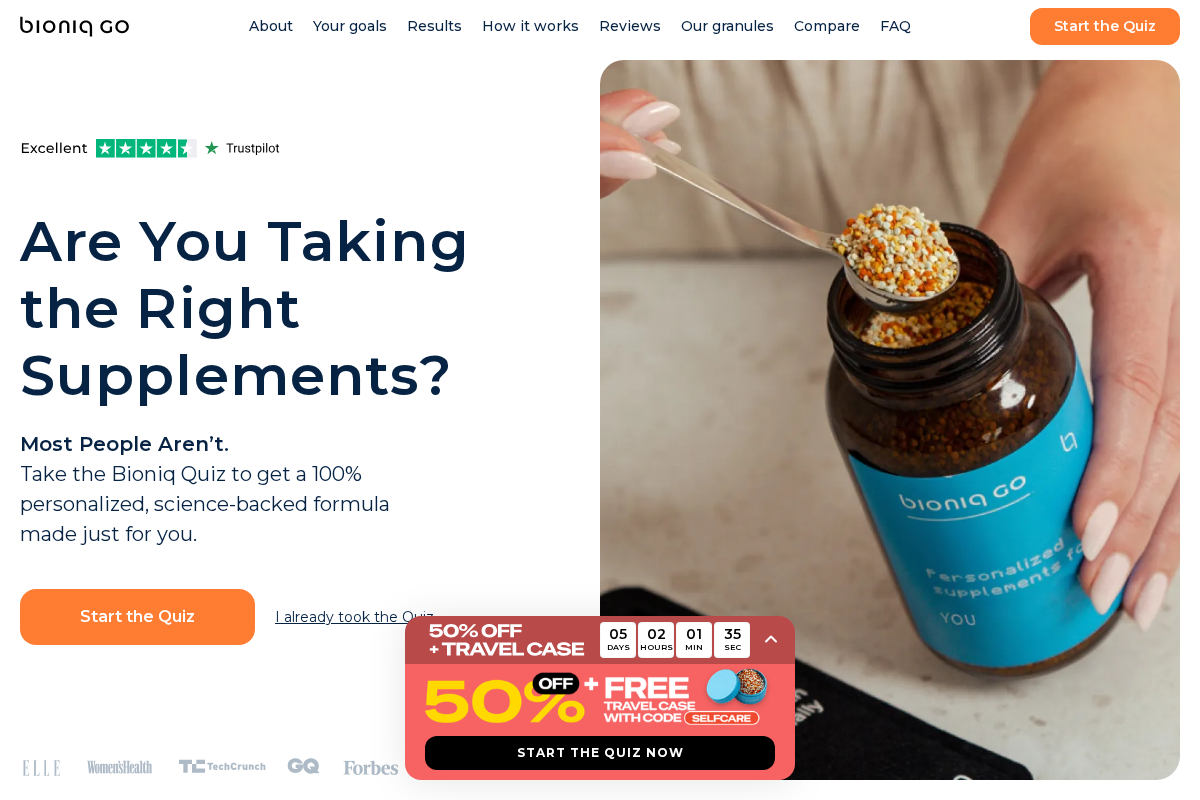 Global Bioniq homepage screenshot