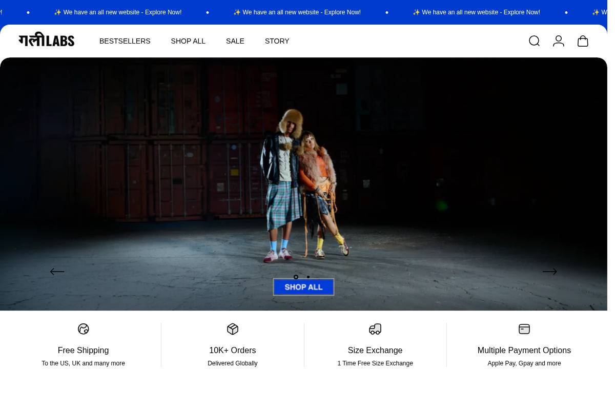global.gullylabs.com homepage screenshot