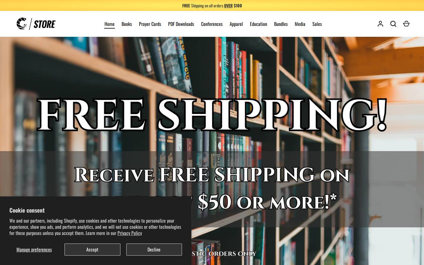 globalawakeningstore.com homepage screenshot