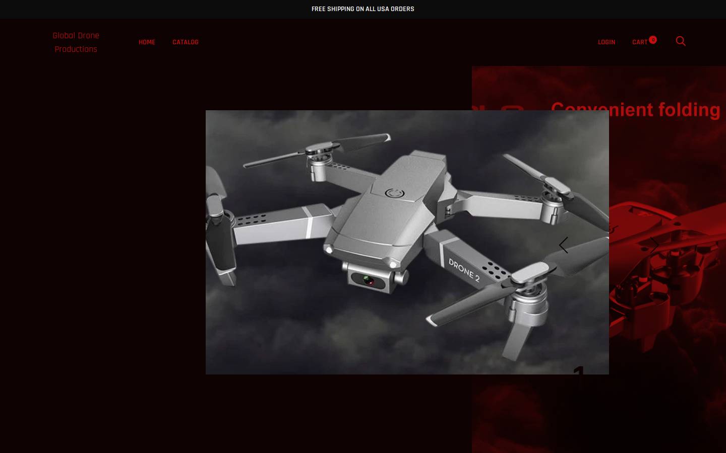 globaldroneprod.com homepage screenshot