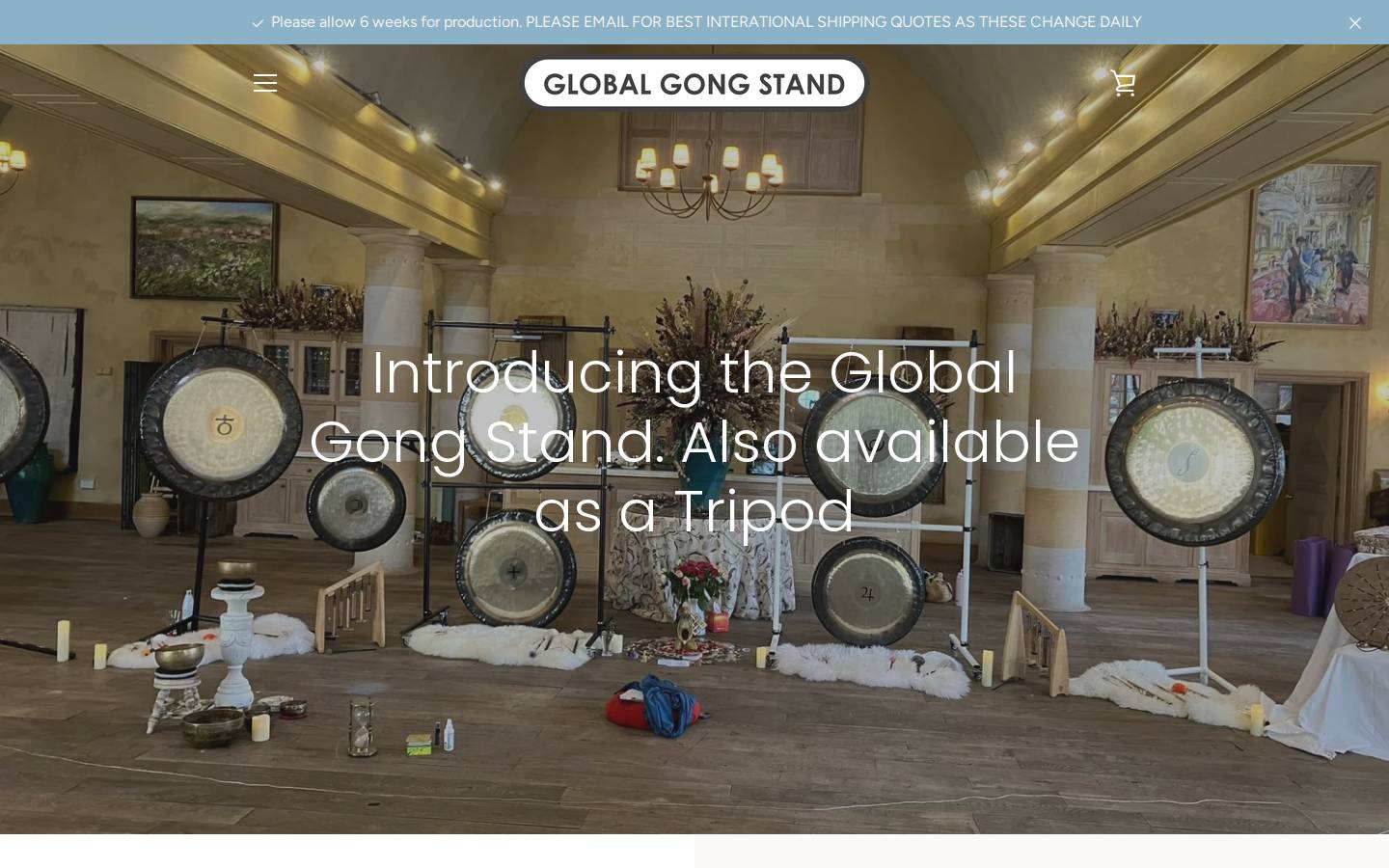 globalgongstand.com homepage screenshot