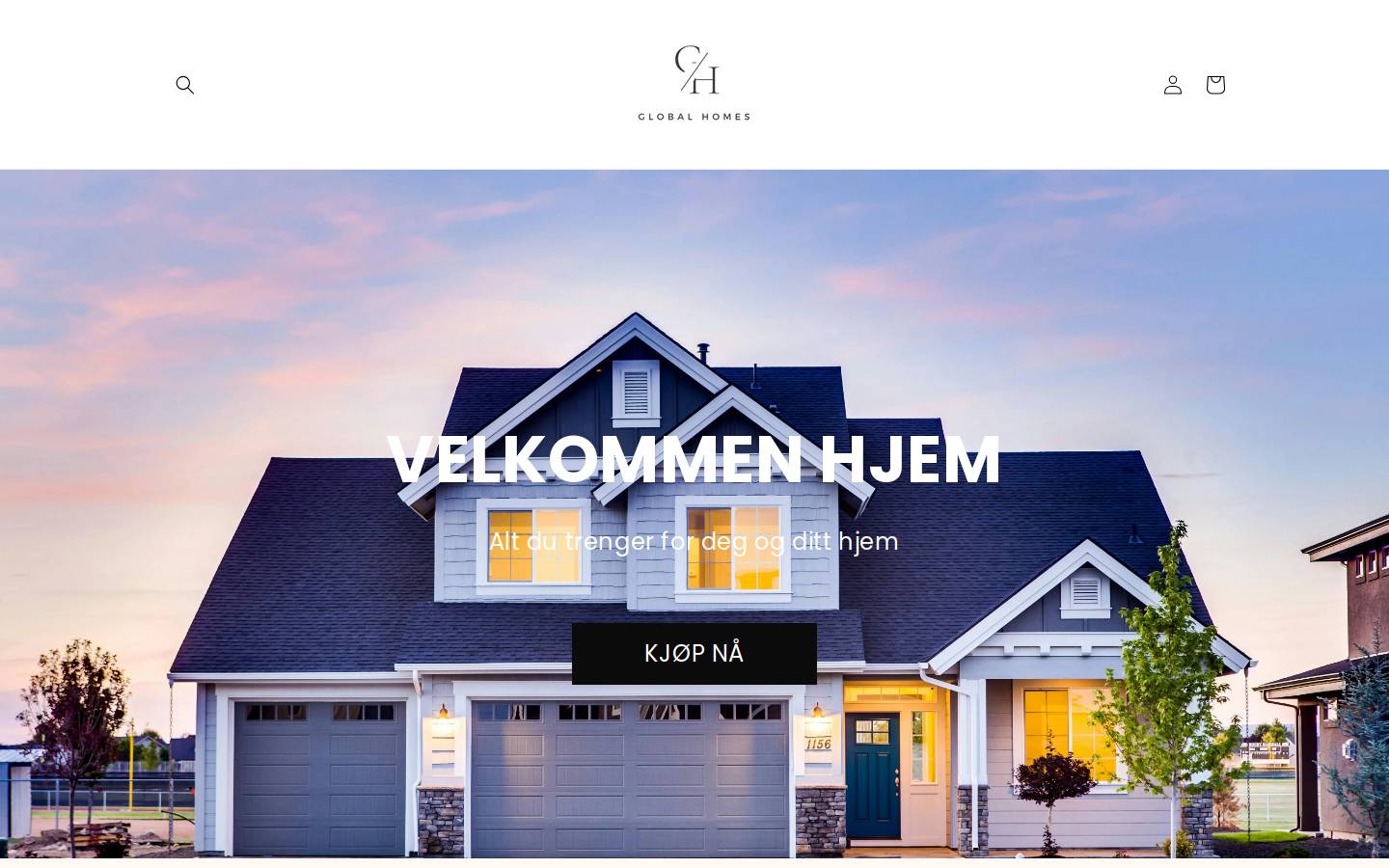 Globalhomes homepage screenshot