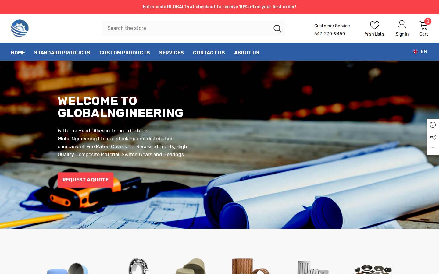 globalngineering.com homepage screenshot