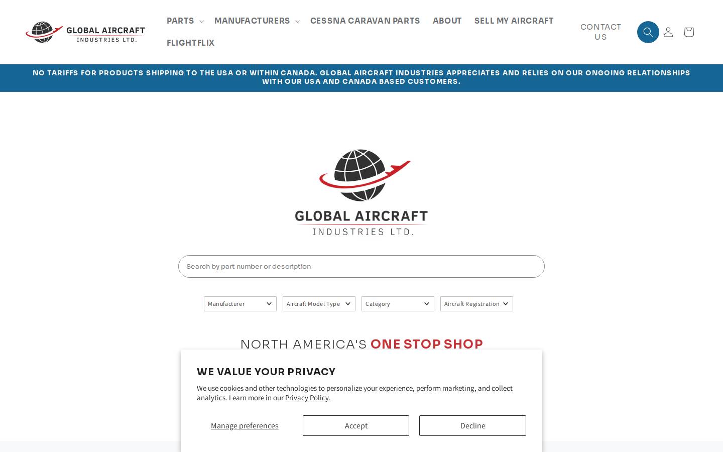 globalparts.com homepage screenshot