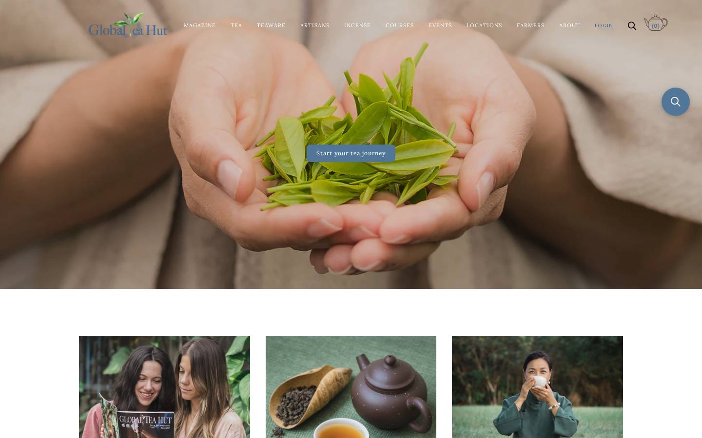 globalteahut.org homepage screenshot