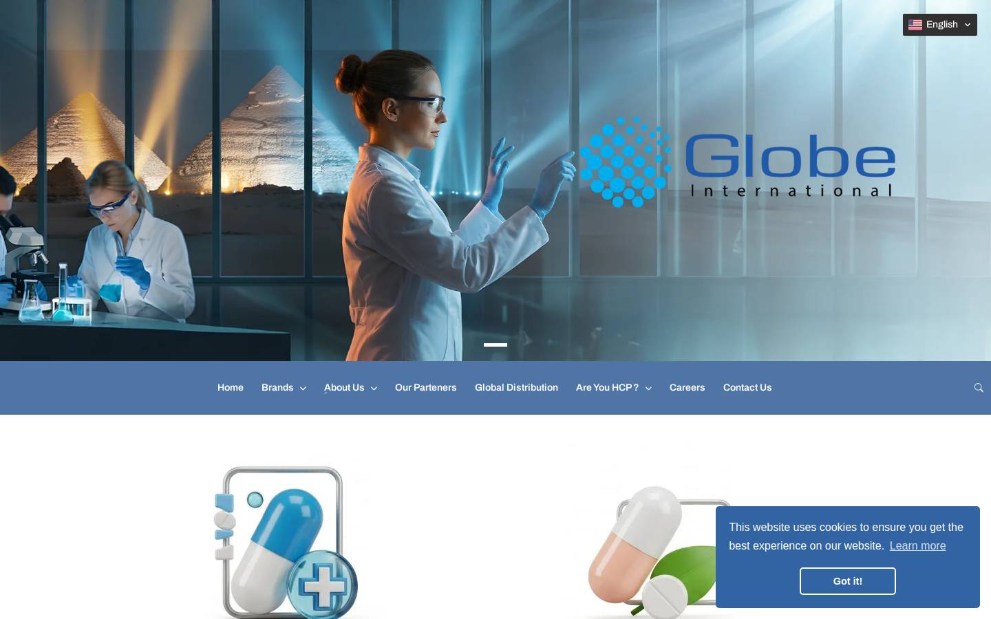globe-international.com homepage screenshot