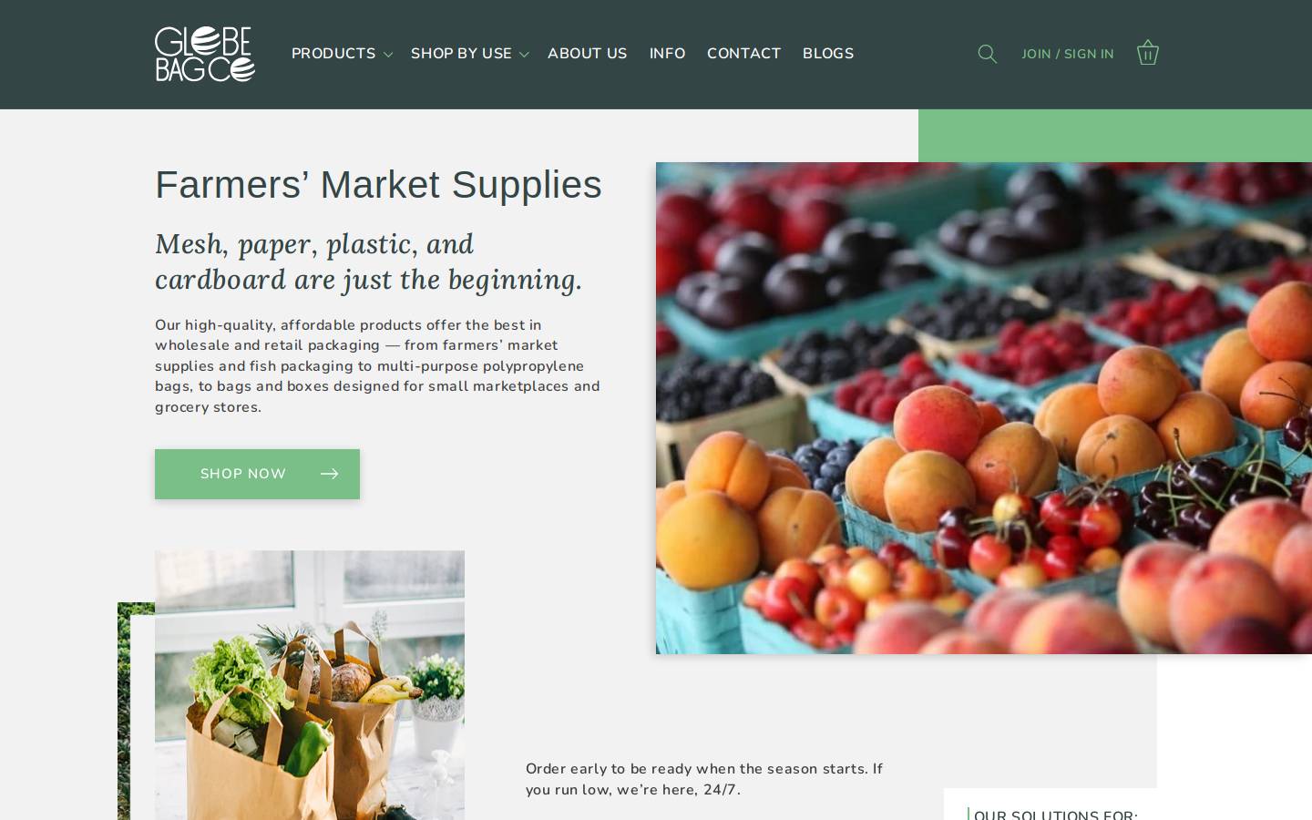 globebag.com homepage screenshot