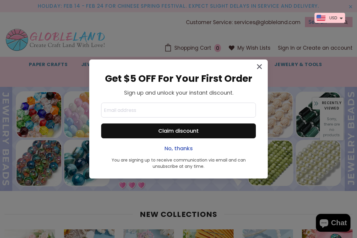 Globleland homepage screenshot