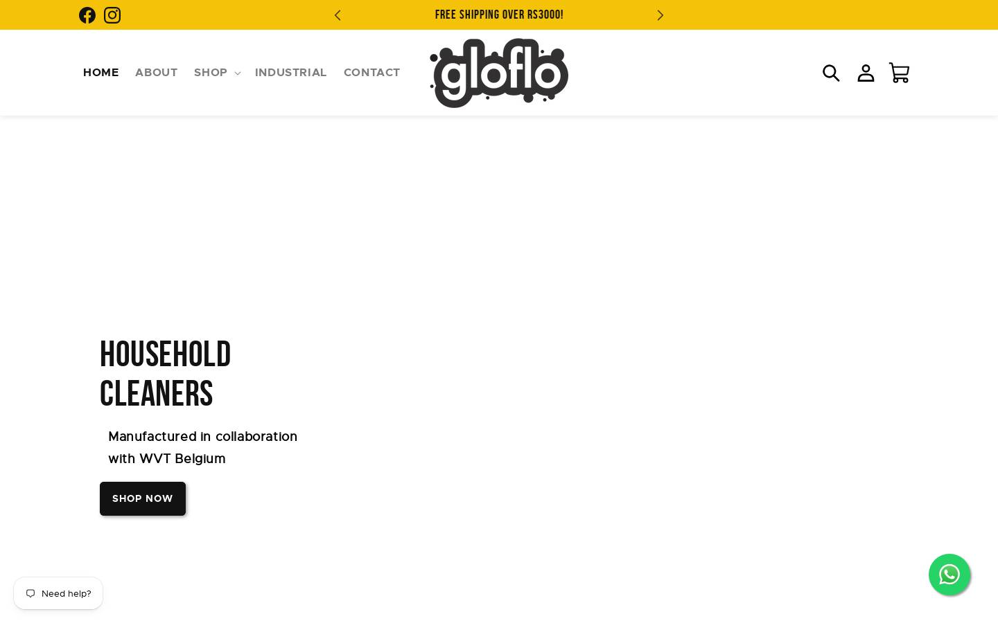 gloflopakistan.com homepage screenshot