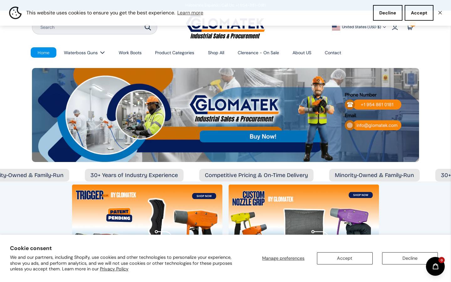 glomatek.com homepage screenshot