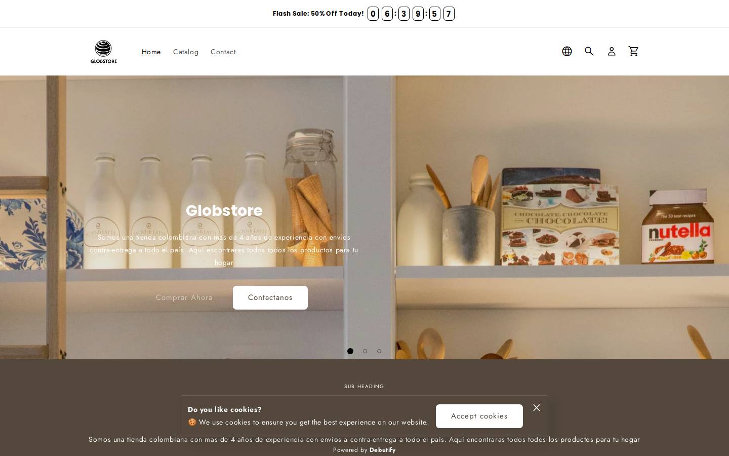 gloobstore.com homepage screenshot