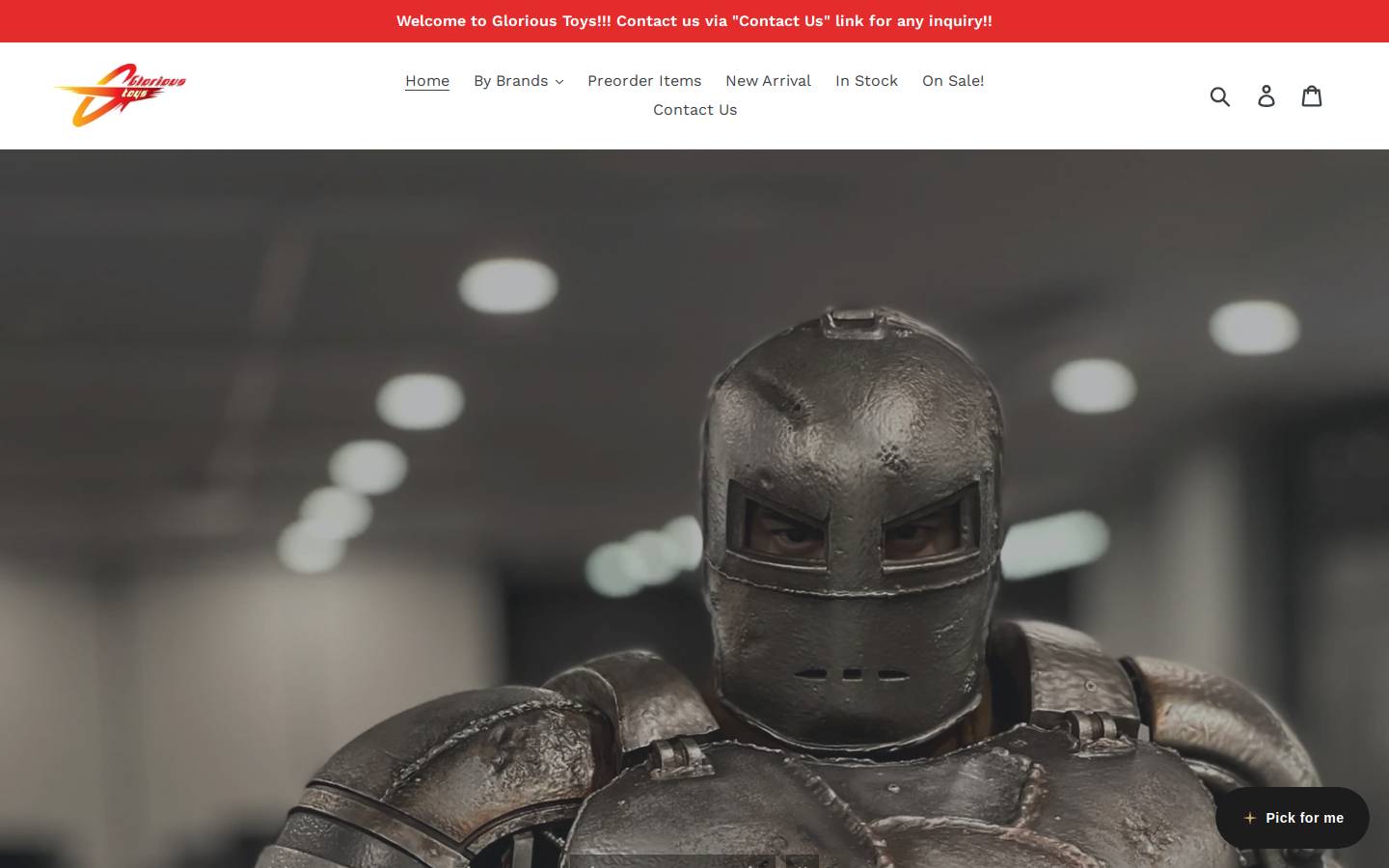 glorioustoysent.com homepage screenshot