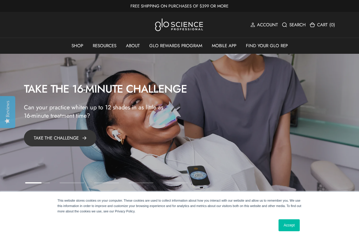 glosciencepro.com homepage screenshot