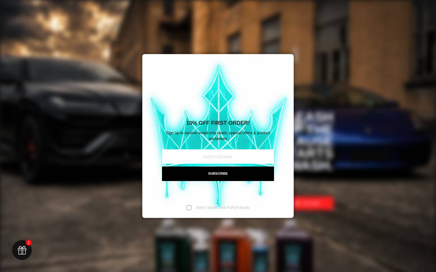 Glossgods homepage screenshot