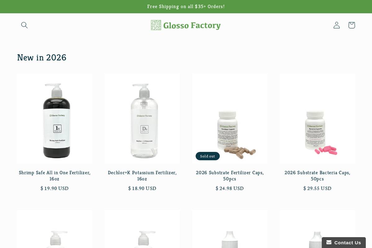 glossofactory.com homepage screenshot