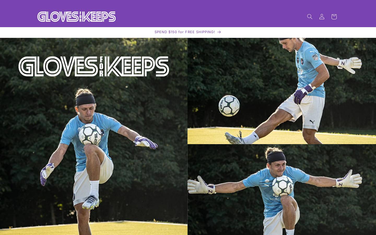 glovesforkeeps.com homepage screenshot