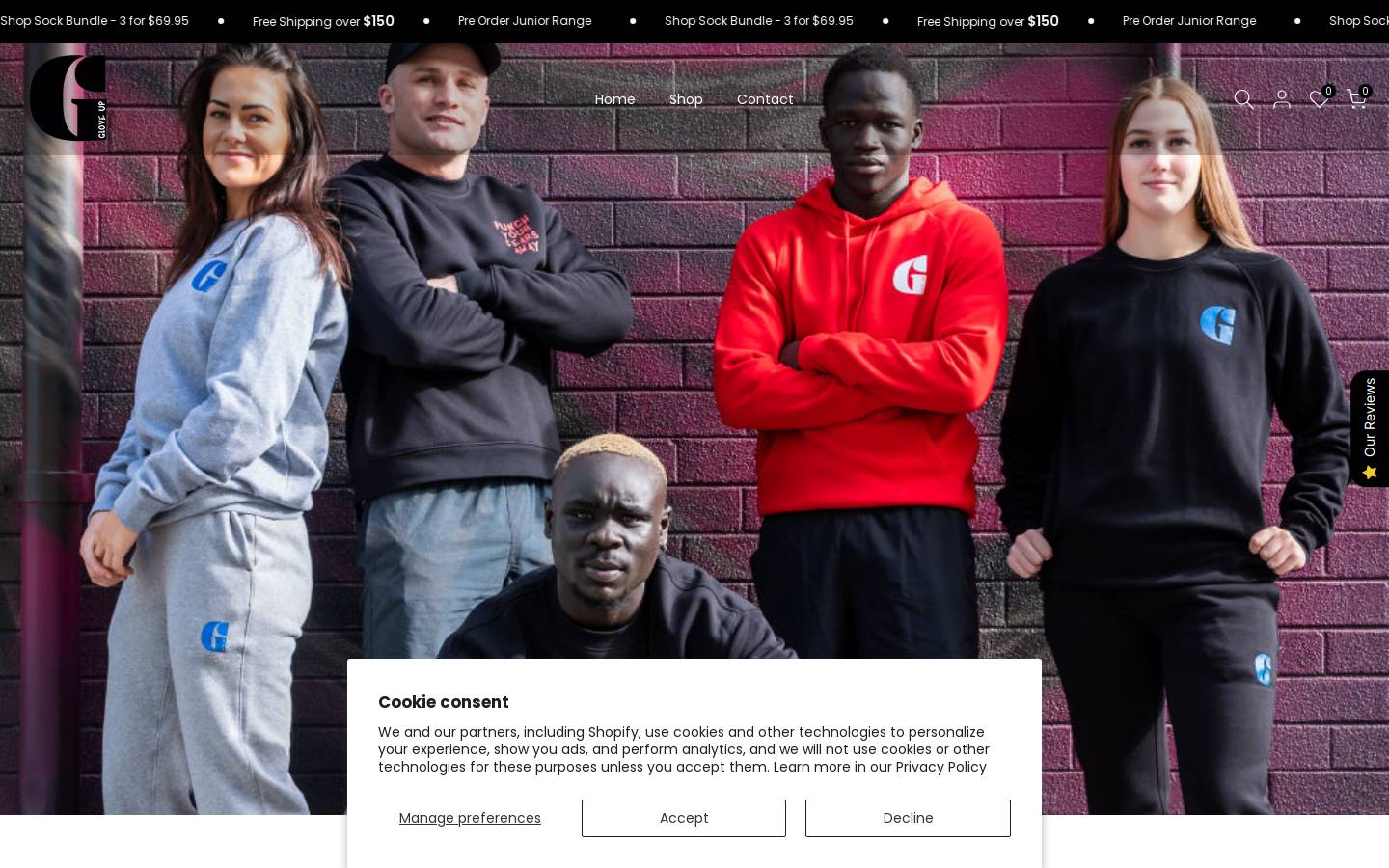 gloveup.com.au homepage screenshot