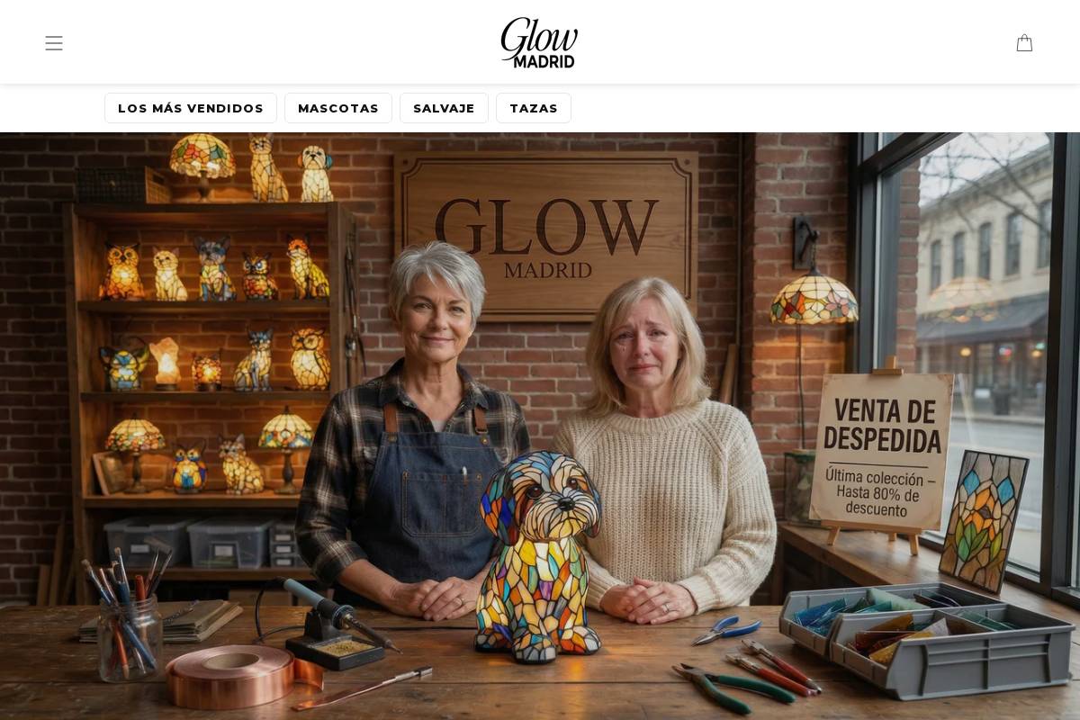 glow-madrid.com homepage screenshot