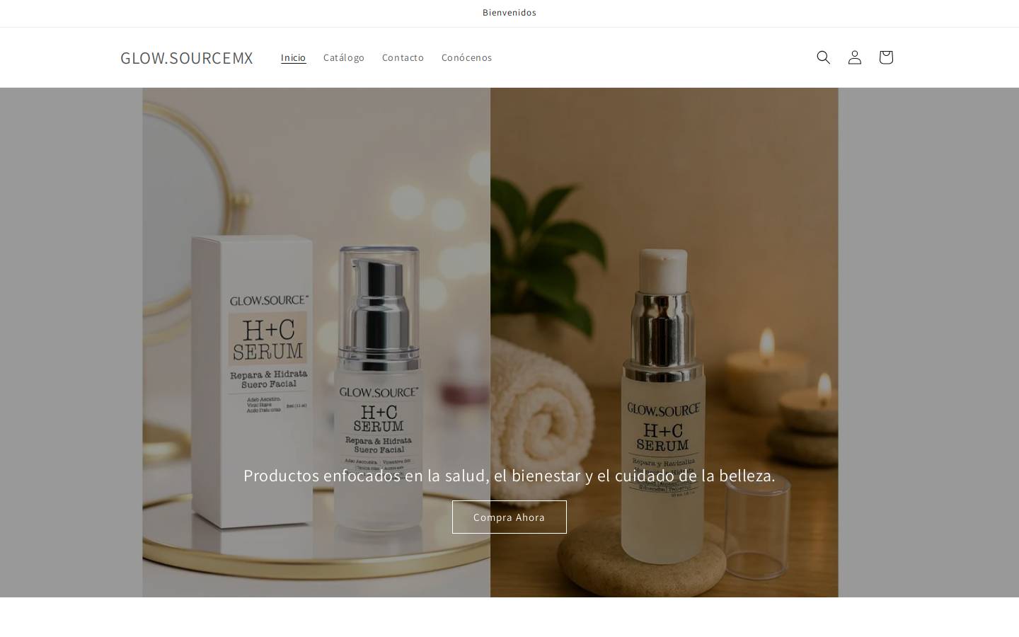 glow-source.com homepage screenshot