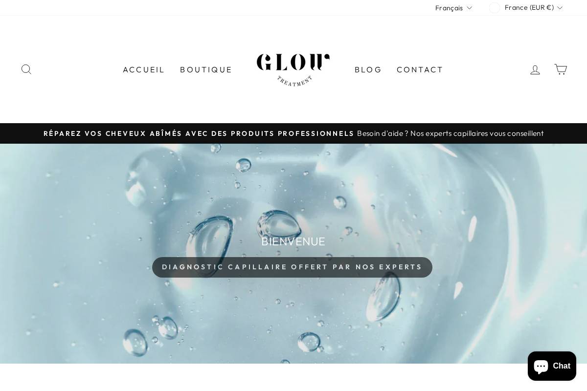 glow-treatment.com homepage screenshot
