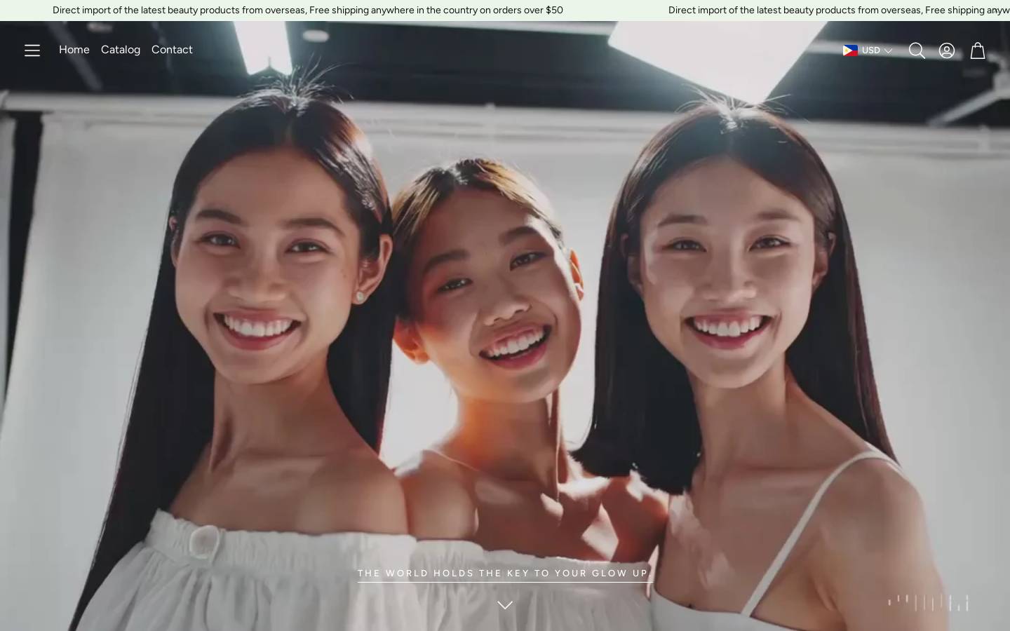 glow-up.co homepage screenshot