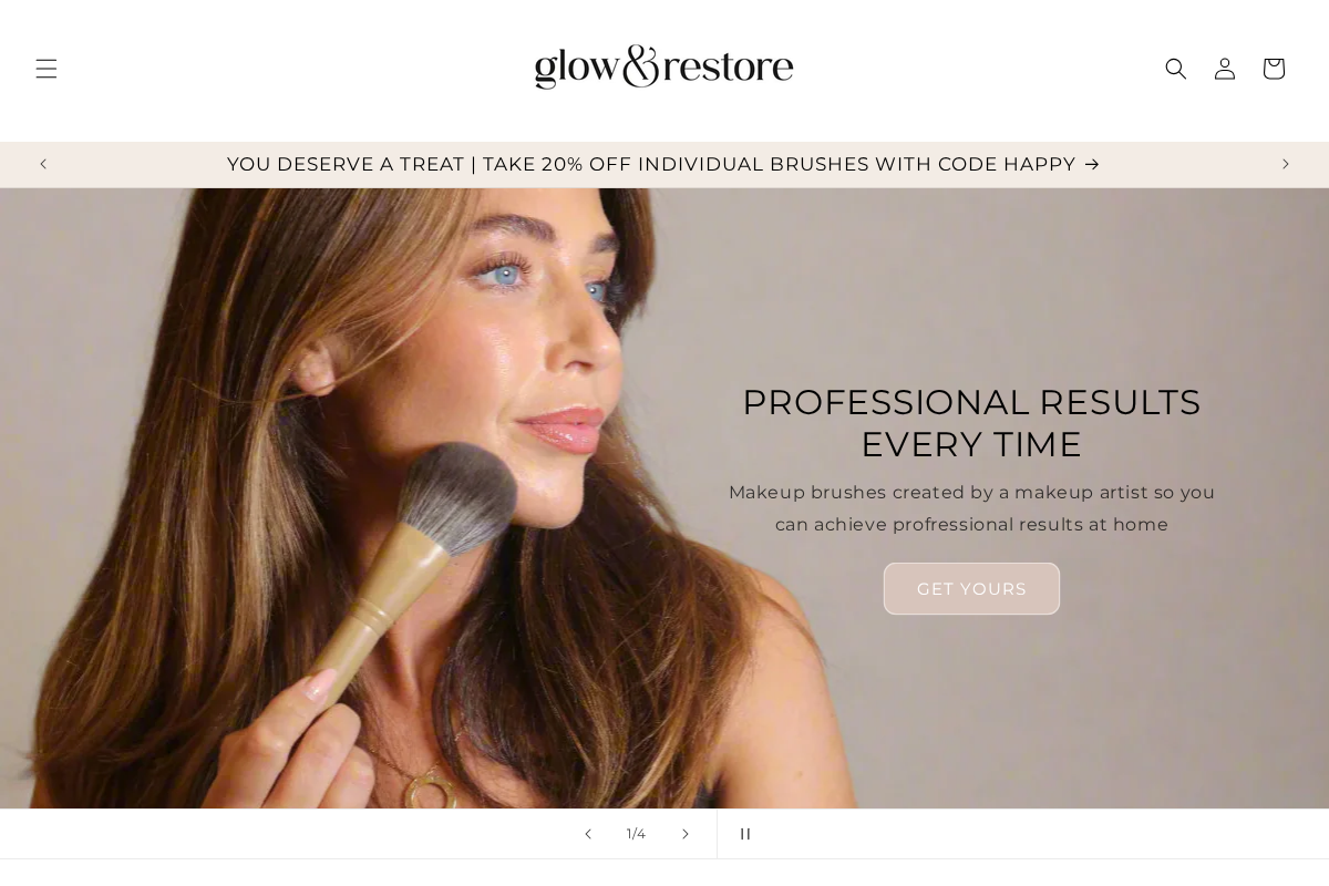 Glow & Restore Ltd homepage screenshot