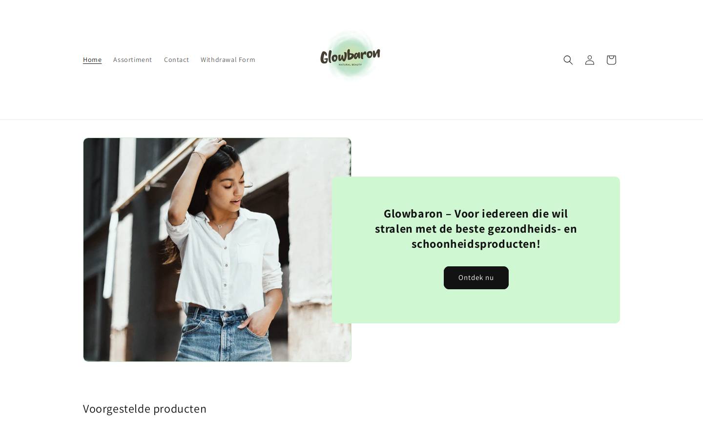 glowbaron.com homepage screenshot