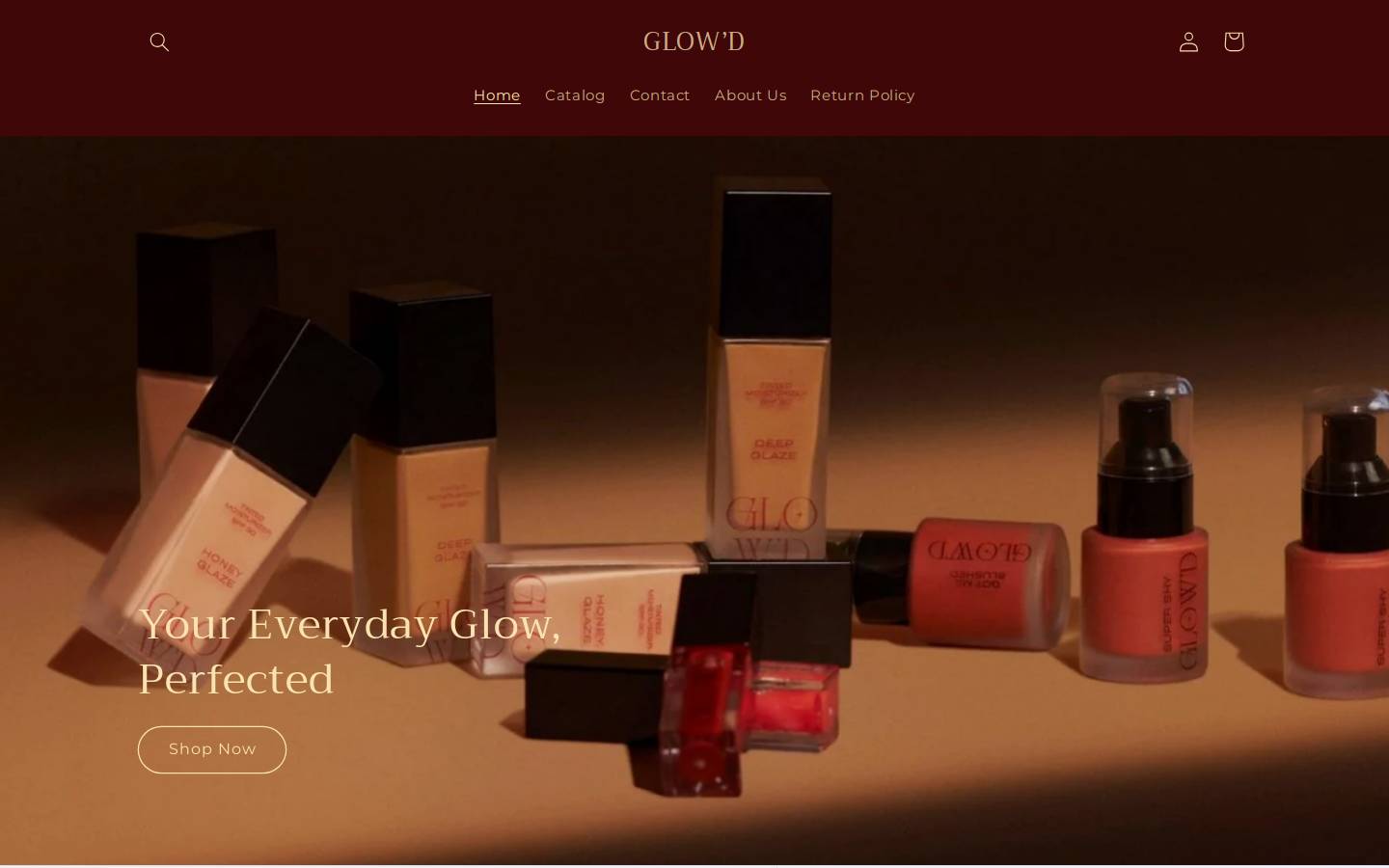 glowd-eg.com homepage screenshot