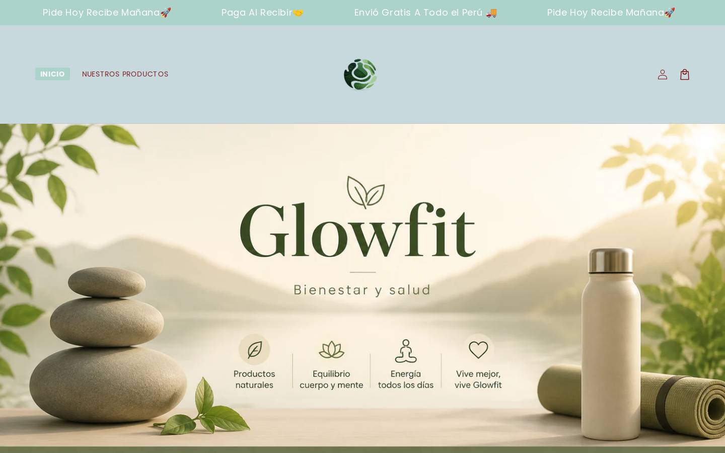 glowfitperu.com homepage screenshot
