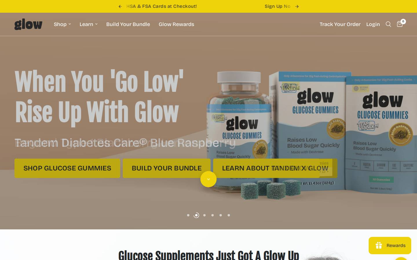glowgummies.com homepage screenshot